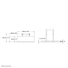 Neomounts PLASMA-M2KEYB Support pour multimédia