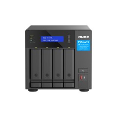 QNAP TVS-H474 NAS Tower Intel® Core™ i3 i3-12100 8 Go DDR4 0 To QuTS hero Noir