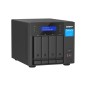 QNAP TVS-H474 NAS Tower Intel® Core™ i3 i3-12100 8 Go DDR4 0 To QuTS hero Noir