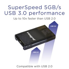 Integral INCRUSB3.0SDMSDU2 lecteur de carte mémoire