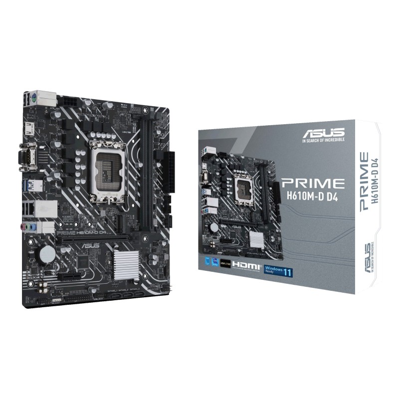 ASUS PRIME H610M-D D4 Intel H610 LGA 1700 micro ATX ASUS PRIME H610M-D D4 Intel H610 LGA 1700 micro ATX