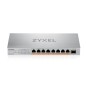 Zyxel XMG-108HP Non-géré 2.5G Ethernet (100/1000/2500) Connexion Ethernet, supportant l'alimentation via ce port (PoE) Zyxel XMG-108HP Non-géré 2.5G Ethernet (100/1000/2500) Connexion Ethernet, supportant l'alimentation via ce port (PoE)