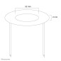 Neomounts FPMA-CRW5 Rosace encastrable au plafond - diam. 52 mm Neomounts FPMA-CRW5 Rosace encastrable au plafond - diam. 52 mm