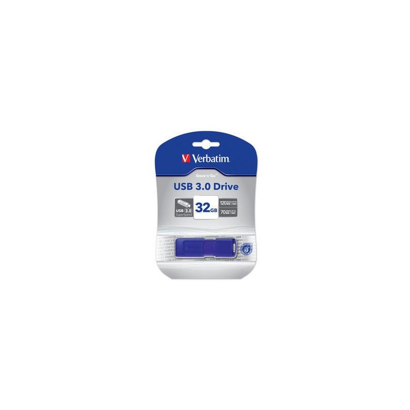 Verbatim 43896 lecteur USB flash 32 Go USB Type-A 3.2 Gen 1 (3.1 Gen 1) Bleu Verbatim 43896 lecteur USB flash 32 Go USB Type-A 3.2 Gen 1 (3.1 Gen 1) Bleu