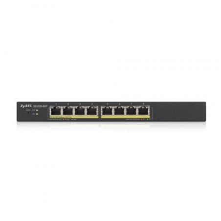 Zyxel GS1900-8HP v3 PoE Géré L2 Gigabit Ethernet (10/100/1000) Connexion Ethernet, supportant l'alimentation via ce port (PoE)