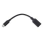 Targus ACC923EU câble USB USB 3.2 Gen 1 (3.1 Gen 1) 0,15 m USB C USB A Noir