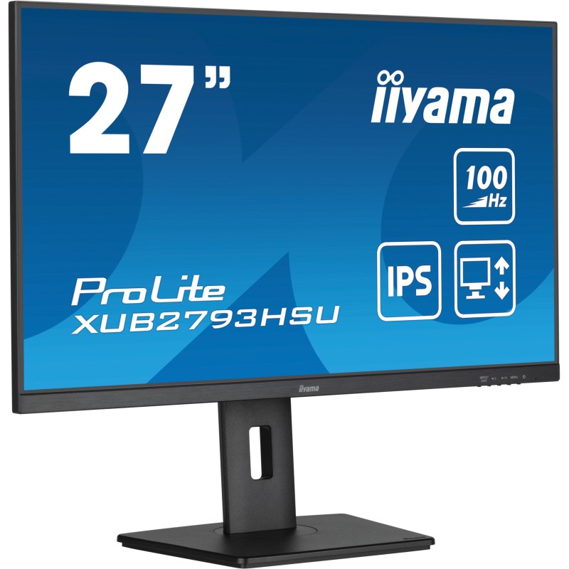 iiyama ProLite XUB2793HSU-B7 écran plat de PC 68,6 cm (27") 1920 x 1080 pixels Full HD LED Noir iiyama ProLite XUB2793HSU-B7 écran plat de PC 68,6 cm (27") 1920 x 1080 pixels Full HD LED Noir
