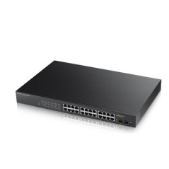Zyxel GS1900-24HP Géré Gigabit Ethernet (10 100 1000) 1U Noir