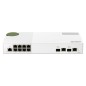 QNAP QSW-M2108-2C commutateur réseau Géré L2 2.5G Ethernet (100/1000/2500) Gris, Blanc