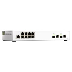 QNAP QSW-M2108-2C commutateur réseau Géré L2 2.5G Ethernet (100 1000 2500) Gris, Blanc