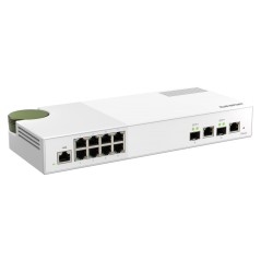 QNAP QSW-M2108-2C commutateur réseau Géré L2 2.5G Ethernet (100 1000 2500) Gris, Blanc