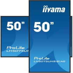 iiyama LH5075UHS-B1AG Écran d'affichage dynamique Écran plat de signalisation numérique 125,7 cm (49.5") LCD Wifi 500 cd m² 4K