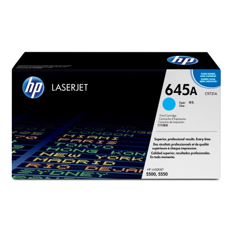 HP 645A toner LaserJet cyan authentique