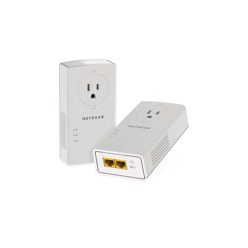 NETGEAR PLP2000-100FRS Adaptateur réseau CPL 2000 Mbit/s Ethernet/LAN Blanc 2 pièce(s) NETGEAR PLP2000-100FRS Adaptateur réseau CPL 2000 Mbit/s Ethernet/LAN Blanc 2 pièce(s)