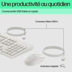 HP Ensemble combiné clavier et souris filaires 225