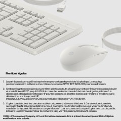 HP Ensemble combiné clavier et souris filaires 225