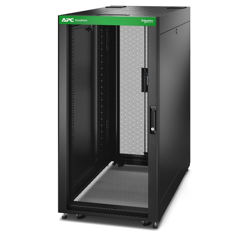 APC Baie EasyRack 600mm/24U/1000mm avec toit, panneau latéral, roulettes, noir APC Baie EasyRack 600mm/24U/1000mm avec toit, panneau latéral, roulettes, noir