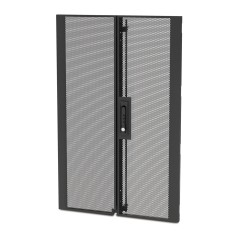 APC Porte double pour espace partagé NetShelter SX 20U à perforations, 600 mm de largeur, noir