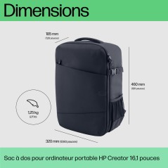 HP Sac à dos pour ordinateur portable 16,1 pouces Creator