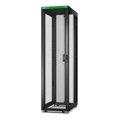 APC Baie EasyRack 600mm 48U 1000mm avec toit, sans panneau latéral, roulettes, noir