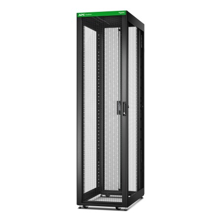 APC Baie EasyRack 600mm 48U 1000mm avec toit, sans panneau latéral, roulettes, noir