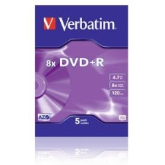 Verbatim DVD+R 8x 4,7 Go 5 pièce(s)