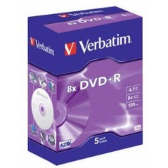 Verbatim DVD+R 8x 4,7 Go 5 pièce(s)