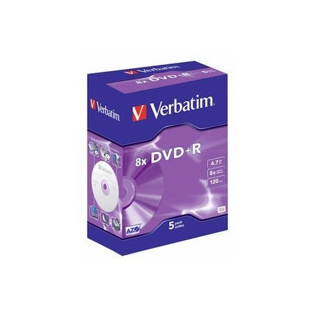Verbatim DVD+R 8x 4,7 Go 5 pièce(s)