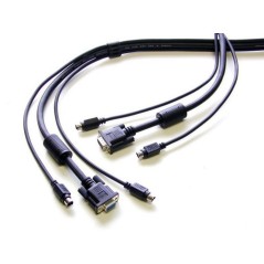Neomounts KVM Switch cable, PS 2 câble kvm Noir 5 m
