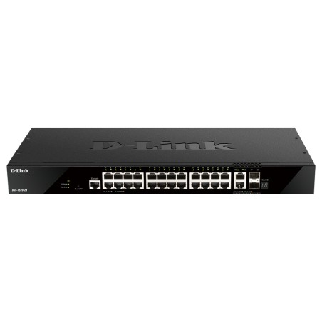 D-Link DGS-1520-28 commutateur réseau Géré L3 10G Ethernet (100 1000 10000) 1U Noir