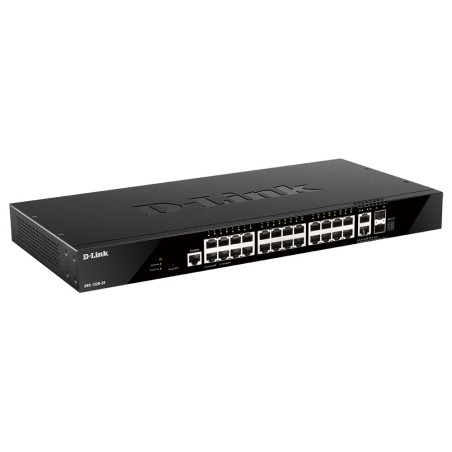 D-Link DGS-1520-28 commutateur réseau Géré L3 10G Ethernet (100/1000/10000) 1U Noir