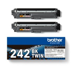Brother TN242BKTWIN Pack de deux cartouches de toner originales – Noir