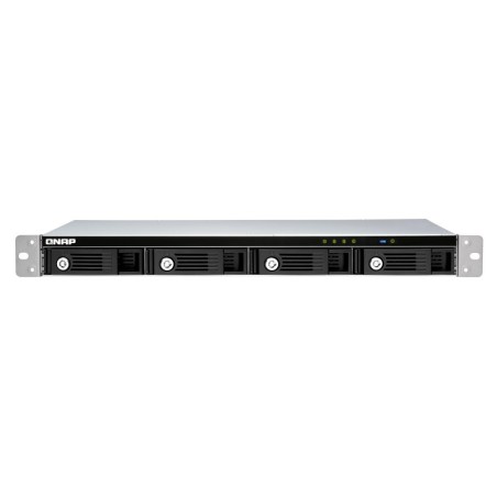 QNAP TR-004U Boîtier de disques de stockage Boîtier disque dur/SSD Noir, Gris 2.5/3.5"