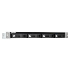 QNAP TR-004U Boîtier de disques de stockage Boîtier disque dur SSD Noir, Gris 2.5 3.5"