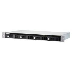 QNAP TR-004U Boîtier de disques de stockage Boîtier disque dur SSD Noir, Gris 2.5 3.5"