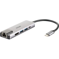 D-Link DUB-M520 station d'accueil Avec fil Thunderbolt 3 Aluminium