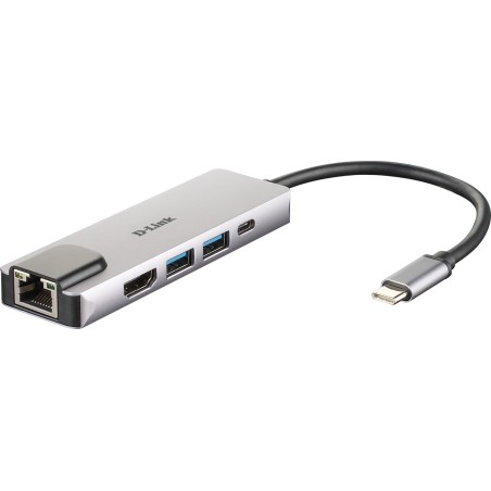 D-Link DUB-M520 station d'accueil Avec fil Thunderbolt 3 Aluminium