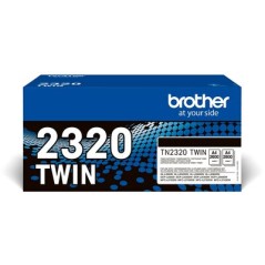 Brother TN-2320TWIN Cartouche de toner 1 pièce(s) Original Noir