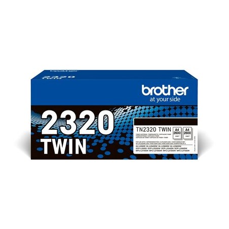 Brother TN-2320TWIN Cartouche de toner 1 pièce(s) Original Noir