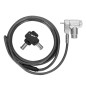 Targus ASP95MKGLX-25 câble antivol Argent 2 m Targus ASP95MKGLX-25 câble antivol Argent 2 m