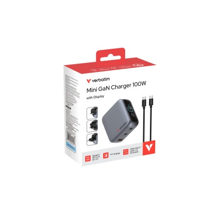 Verbatim 30239 chargeur d'appareils mobiles Universel Noir Secteur Charge rapide Intérieure