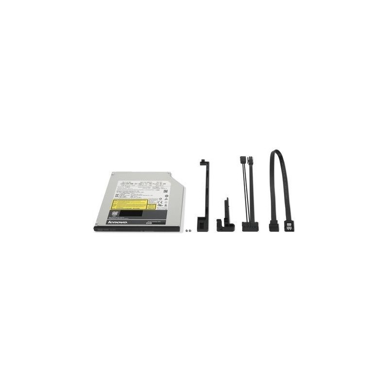 Lenovo 4XA0Q41074 lecteur de disques optiques Interne DVD-ROM Noir, Acier inoxydable