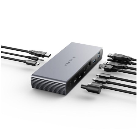 Targus HDTB4D-EU station d'accueil Thunderbolt 4 Gris