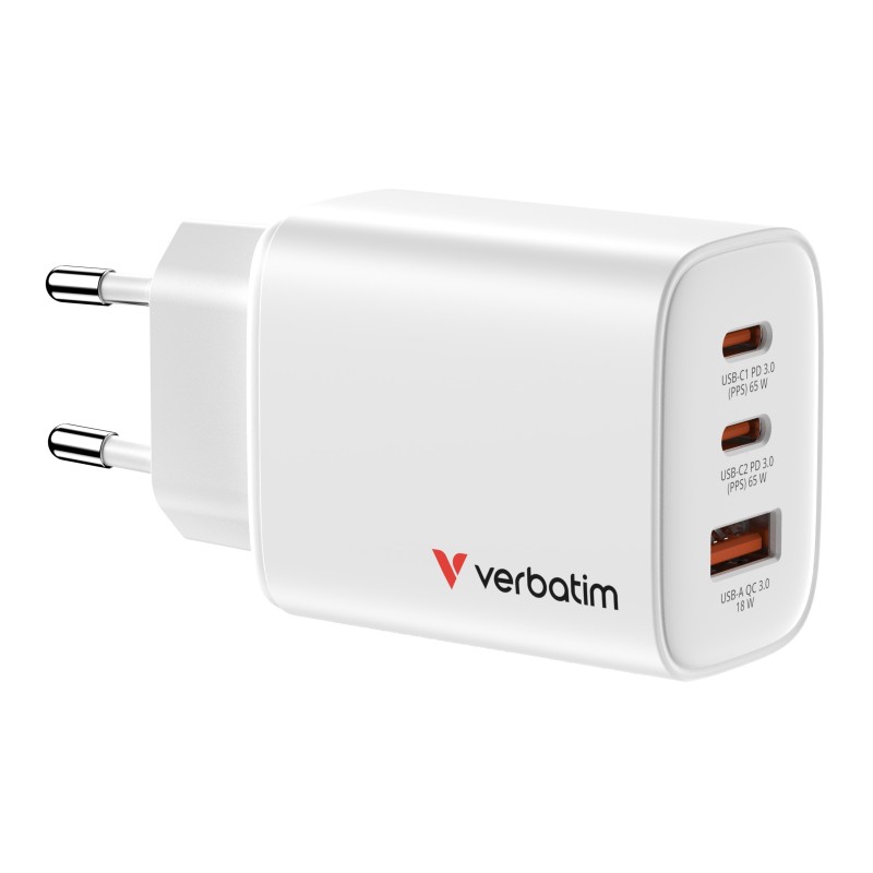Verbatim 32353 chargeur d'appareils mobiles Universel Blanc Secteur Charge rapide Intérieure Verbatim 32353 chargeur d'appareils mobiles Universel Blanc Secteur Charge rapide Intérieure