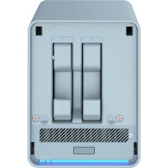 QNAP QMiroPlus-201W NAS Bureau Intel® Celeron® J4125 4 Go DDR4 0 To QNAP Turbo System Bleu