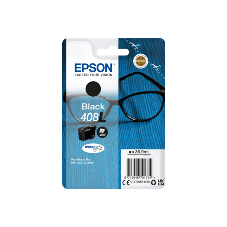 Epson Singlepack Black 408L DURABrite Ultra Ink