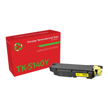Toner remanufacturé Jaune Everyday™ de Xerox compatible avec Kyocera TK-5140Y, Capacité standard