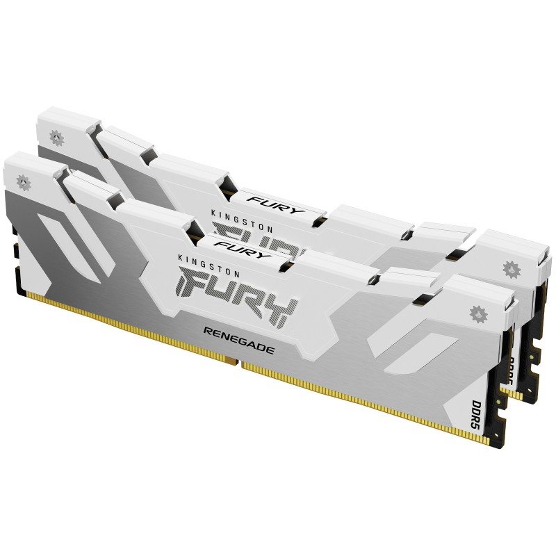Kingston Technology FURY 32 Go 8000 MT/s DDR5 CL38 DIMM (kit de 2) Renegade White XMP