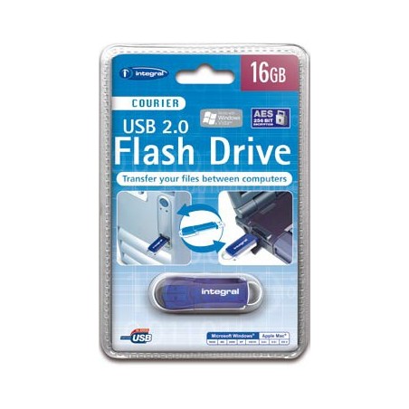 Integral INFD16GBCOUAT lecteur USB flash 16 Go USB Type-A Bleu