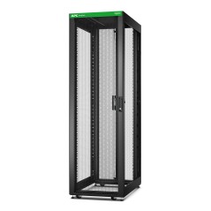 APC Baie EasyRack 600mm 42U 1000mm avec toit, sans panneau latéral, roulettes, noir